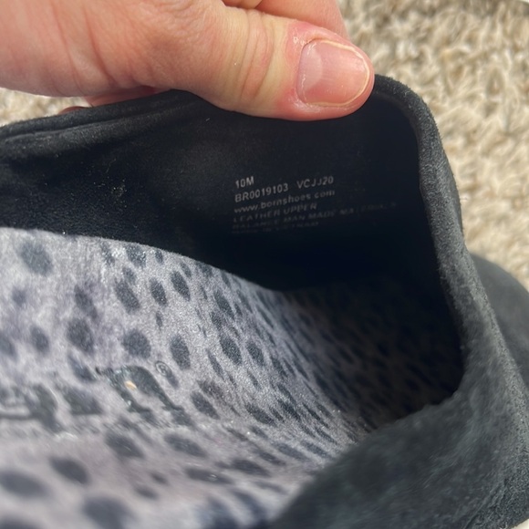 Born Zen Mule Shoe Suede Black and White size 10 - Picture 7 of 15